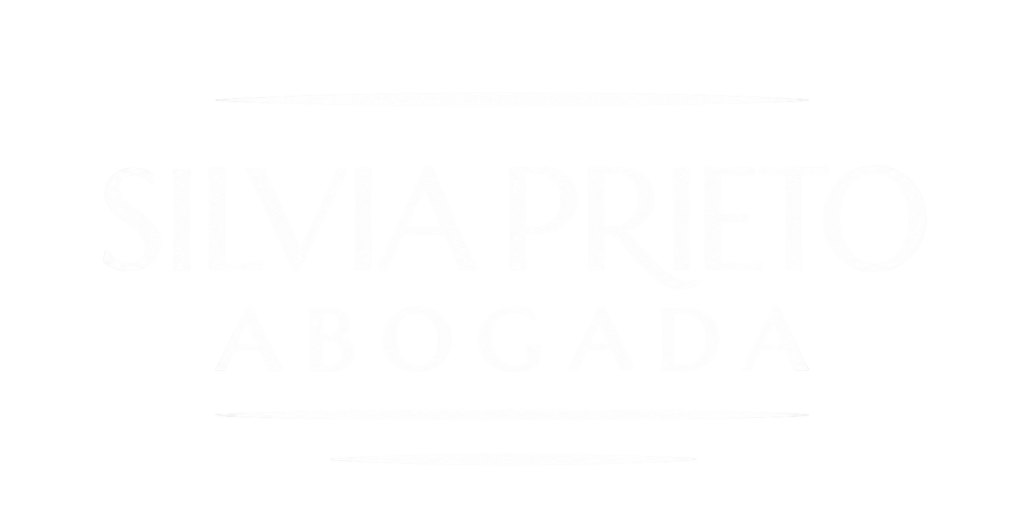 Logotipo blanco de Silvia Prieto Abogada